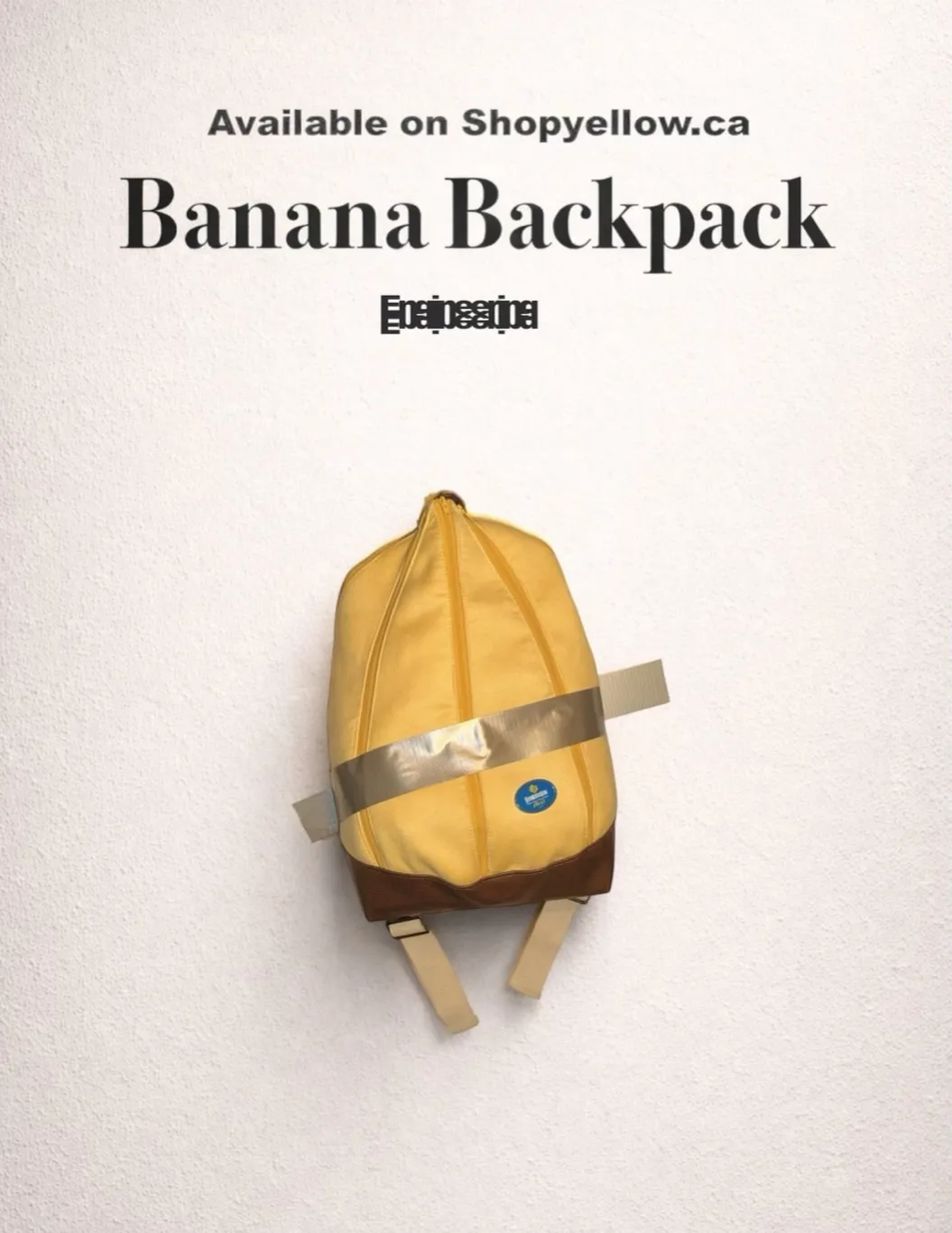 Banana Backpack — shop poster